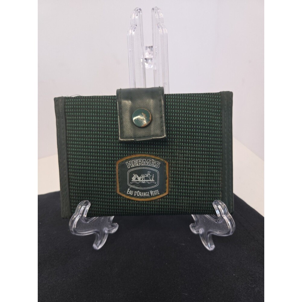 Vintage HERMES Eau D’Orange Verte Tennis Wallet Collaboration Exclusive Piece
